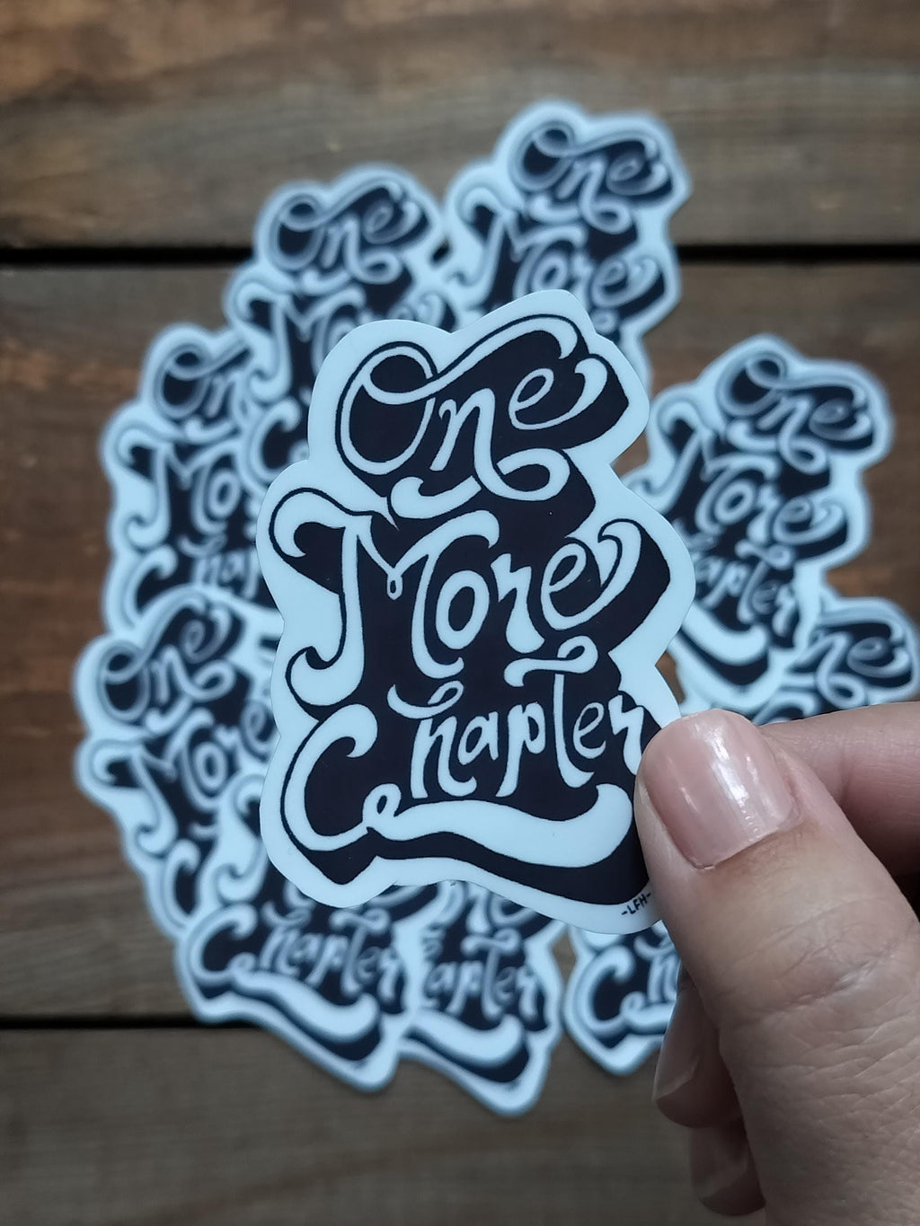One More Chapter Vinyl Sticker - Waterproof Book Lover Gift