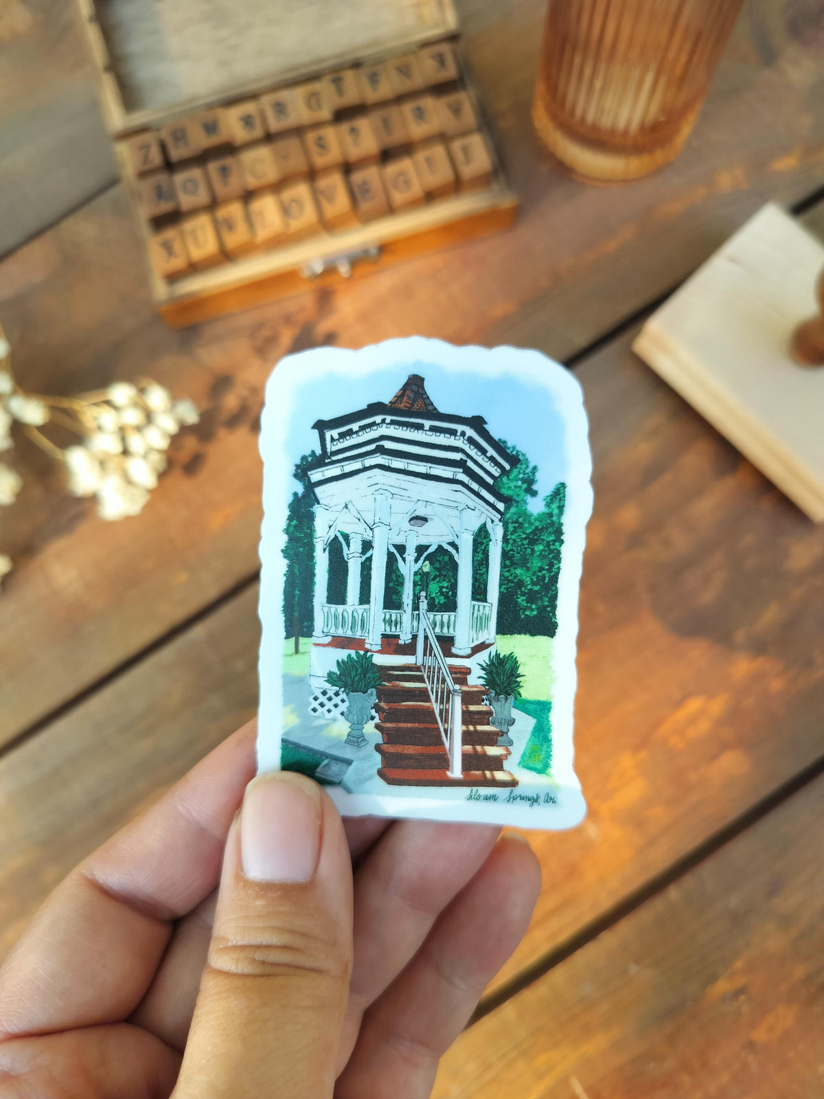 Gazebo Sticker | Siloam Springs Sticker