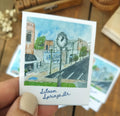 Hand-Drawn Siloam Springs, AR Clock Sticker (1.5"x2.5")