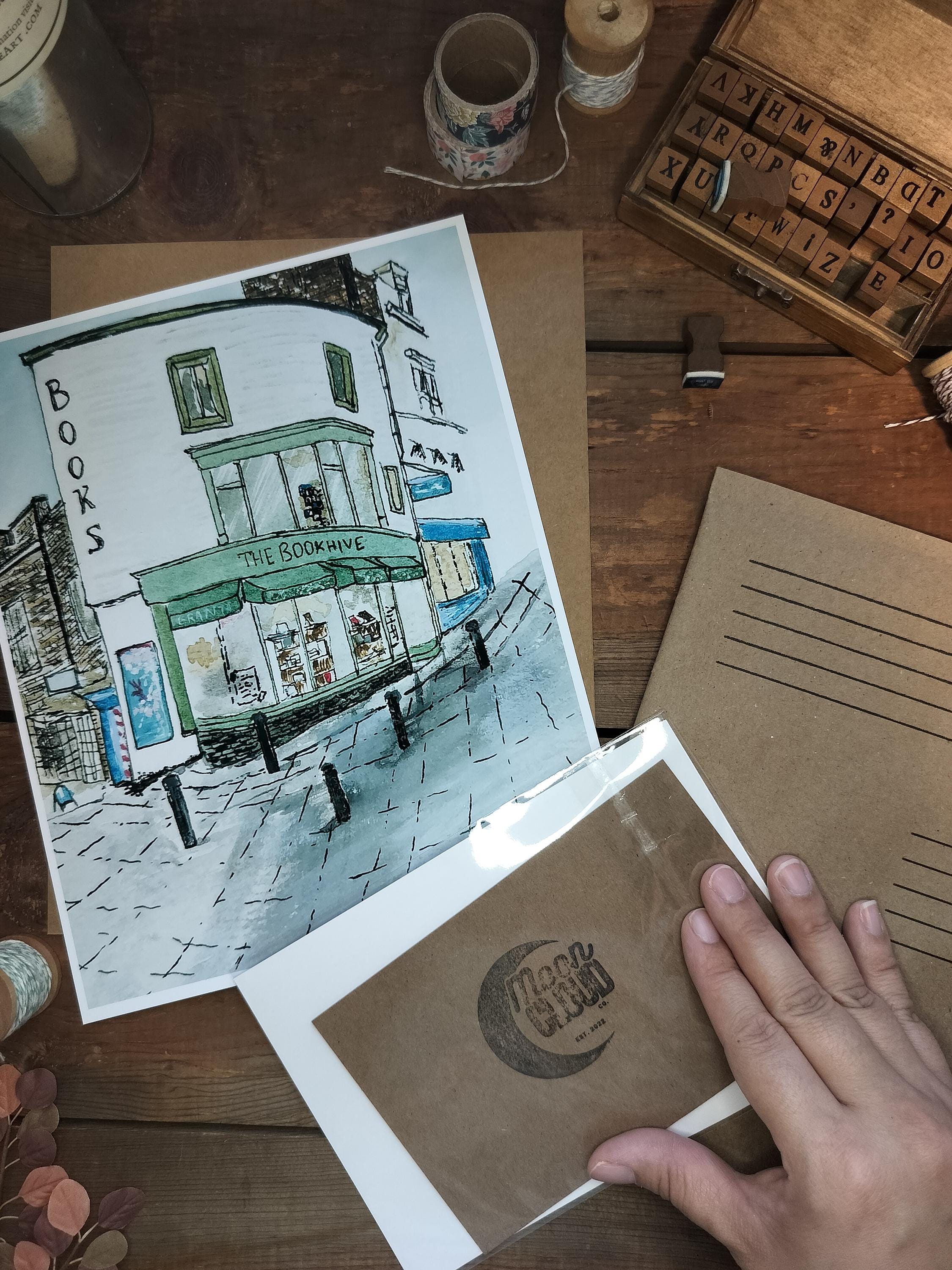 Bookstore | Art Print | Original Drawing | Shakespeare & Company | Paris Art |