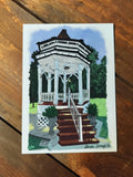 Gazebo Art Print| Park | Art Print | Original Drawing | Siloam Springs