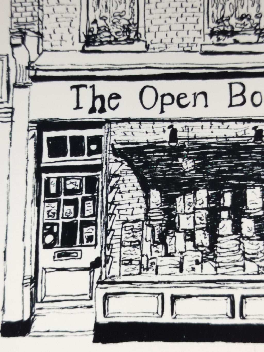 Bookstore | Art Print | Original Drawing | London Art | The Open Book |