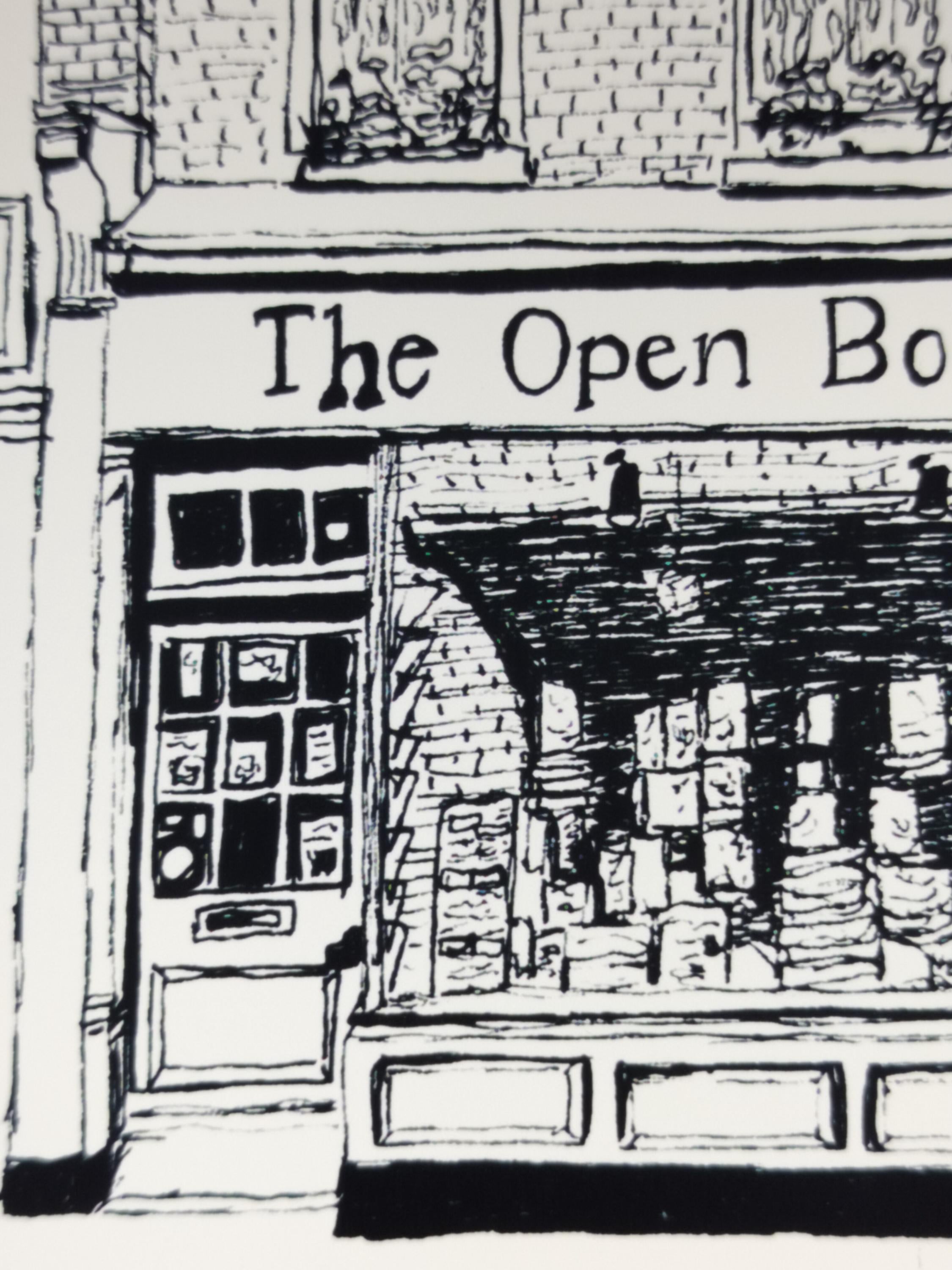 Bookstore | Art Print | Original Drawing | London Art | The Open Book |