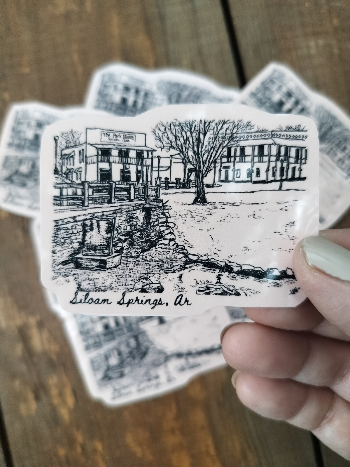 Park House Vinyl Sticker: Downtown Siloam Springs, AR