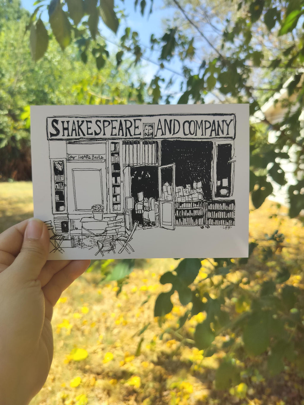 Bookstore | Art Print | Original Drawing | Shakespeare & Company | Paris Art |