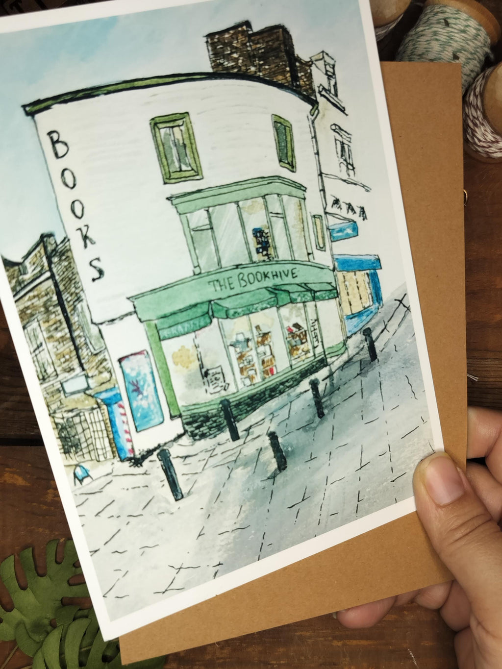 Bookstore | Art Print | Original Painting | The Bookhive | England Art |