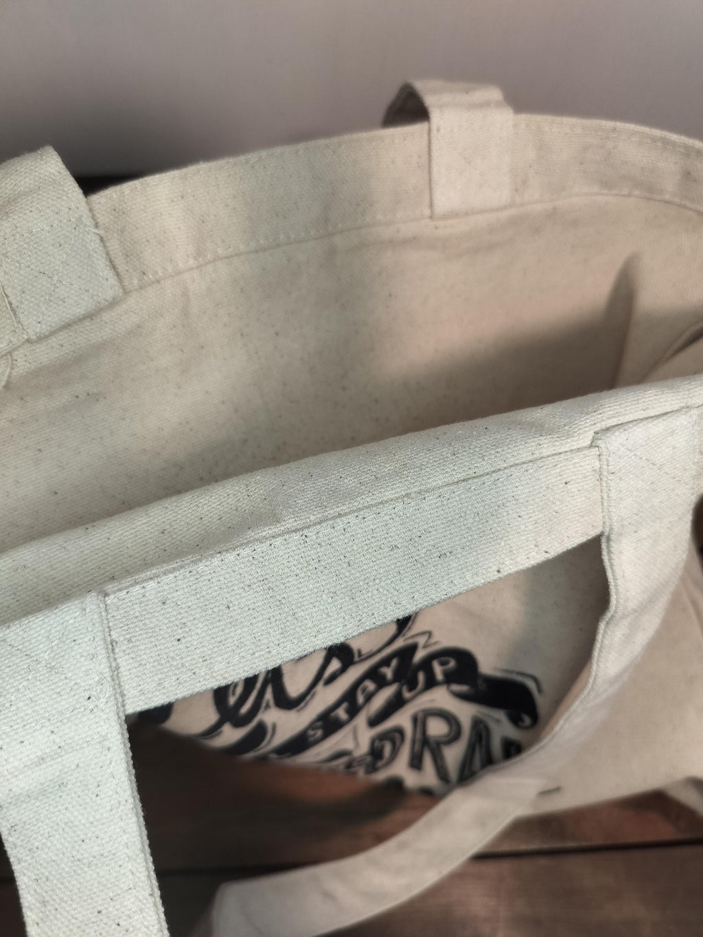 Art Lover Cotton Canvas Tote Bag - Hand-Drawn Design