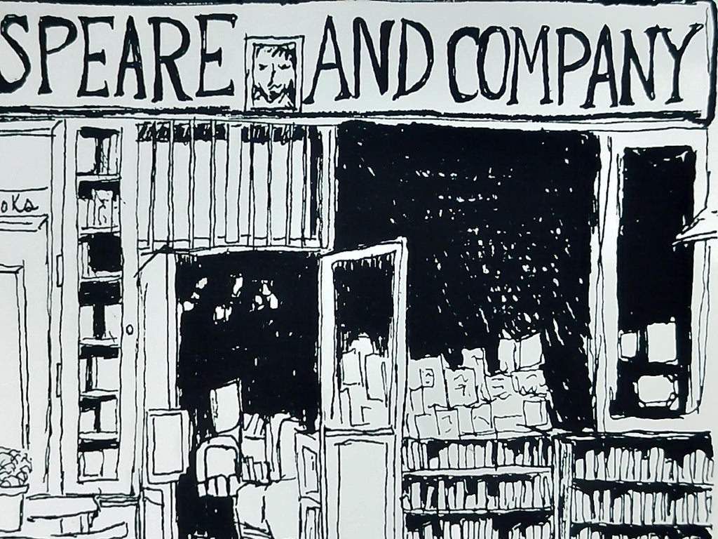Bookstore | Art Print | Original Drawing | Shakespeare & Company | Paris Art |